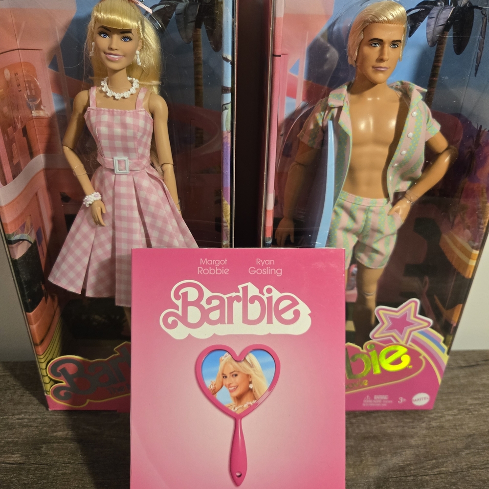 Barbie and Ken Doll From Barbie Movie With Unopened DVD